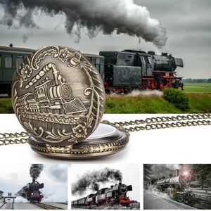 New locomotive train pocket watch